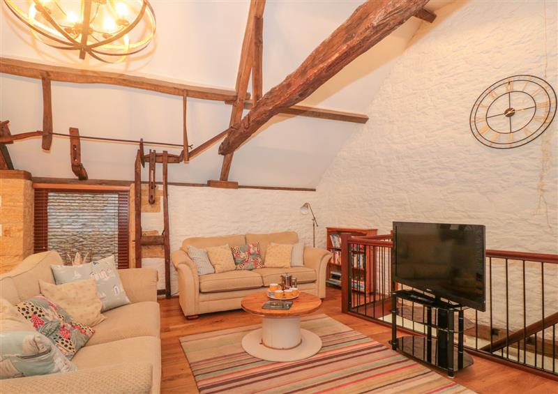 The living area at The Old Granary, South Perrott near Crewkerne