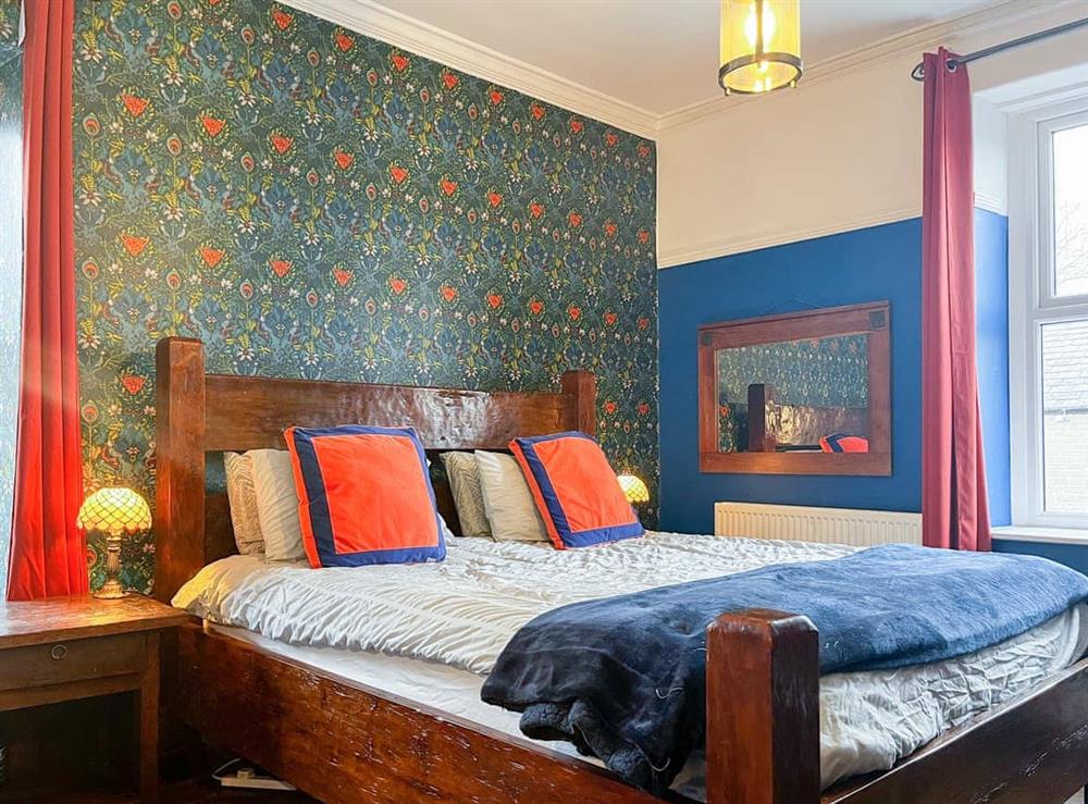 Double bedroom at The Old Green Grocers in Chapel-en-le-Frith, Derbyshire