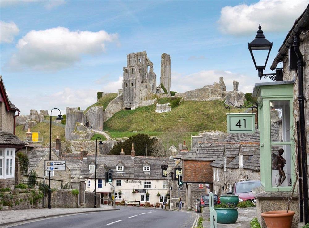 The stunning village of Corfe Castle at The Old Guildhall in Corfe Castle, Dorset