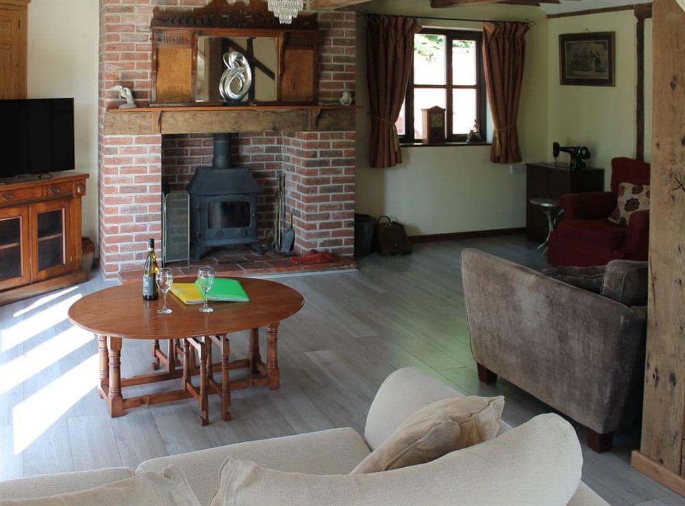 Living area at The Old Hall Coach House in Tacolneston, near Wymondham, Norfolk