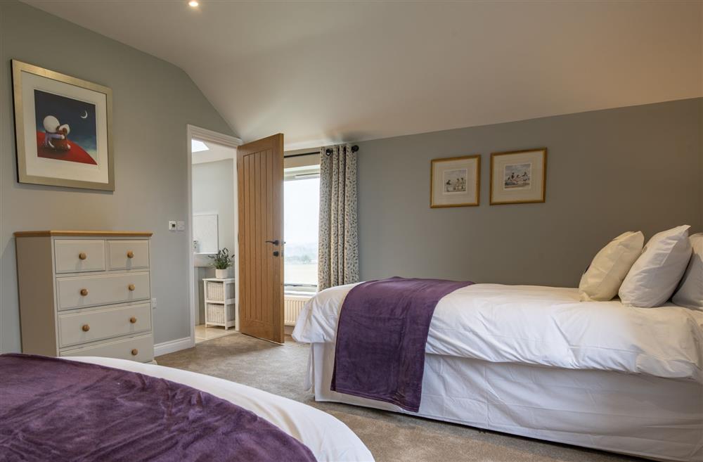 Bedroom two with en-suite shower room at The Old Hay Barn, Barnard Castle