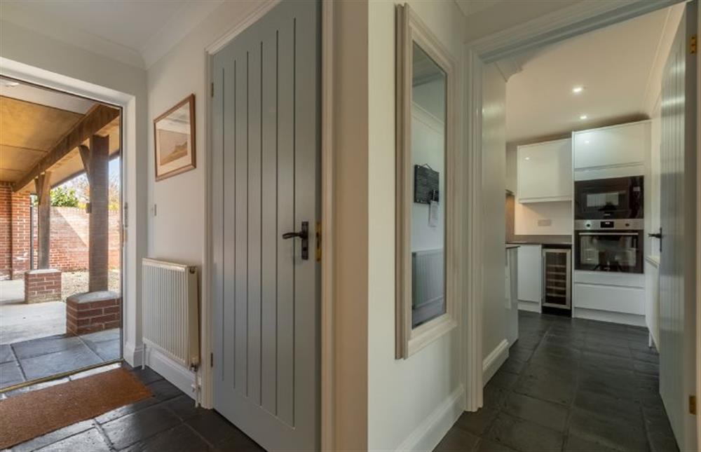 Ground floor:  Entrance hall with door to kitchen at The Old Joinery, Cley-next-the-Sea near Holt