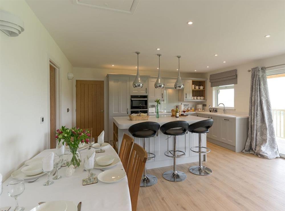 Light and airy dining space at The Old Kennels in Tibberton, near Gloucester, Gloucestershire