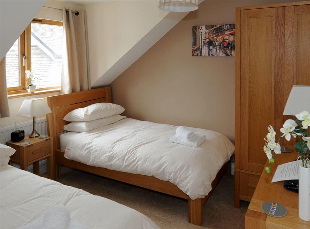 Twin bedroom at The Old Laundry 3 in Keswick, Cumbria