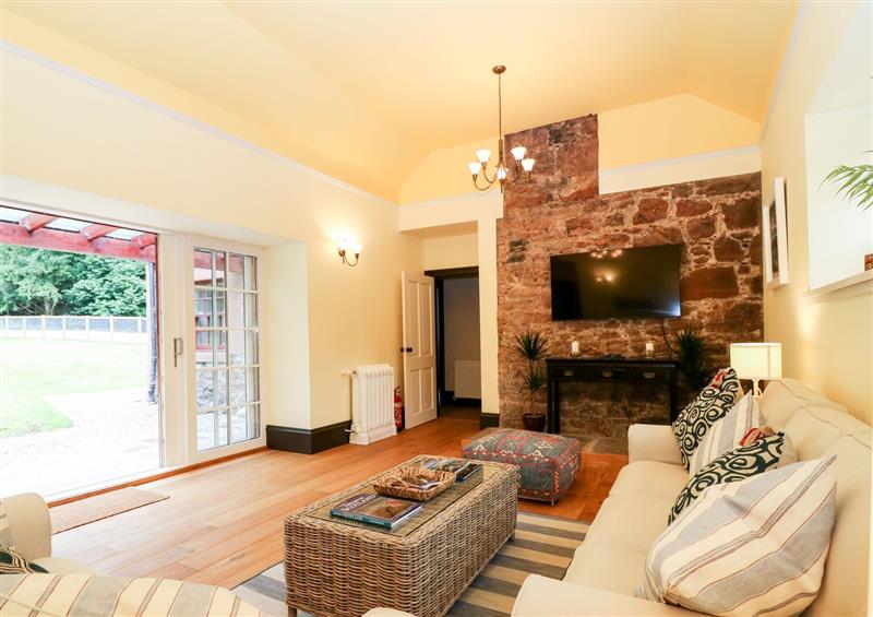 Enjoy the living room at The Old Laundry Cottage, Aberargie near Perth