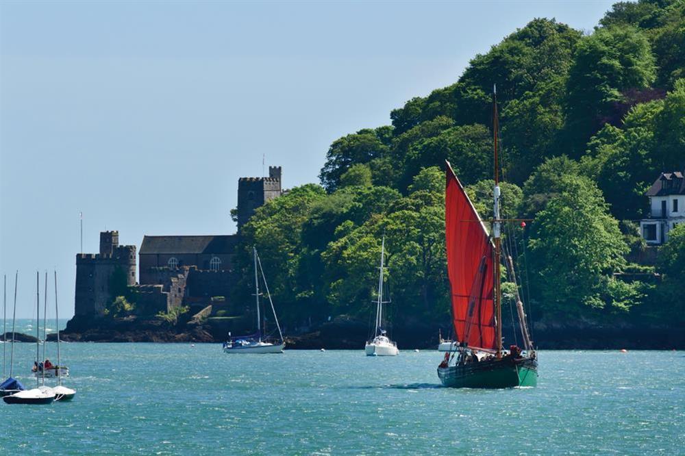 Dartmouth Castle overlooks the River Dart at The Old Library in , Dartmouth