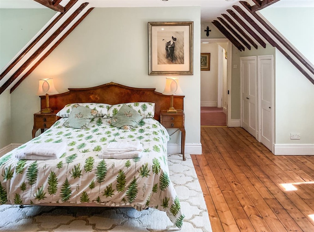 Double bedroom at The Old Lodge in Tisbury, Wiltshire
