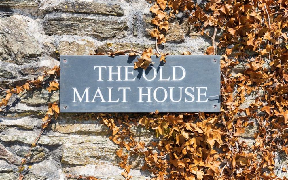 The well signed Old Malt House at The Old Malt House in South Pool