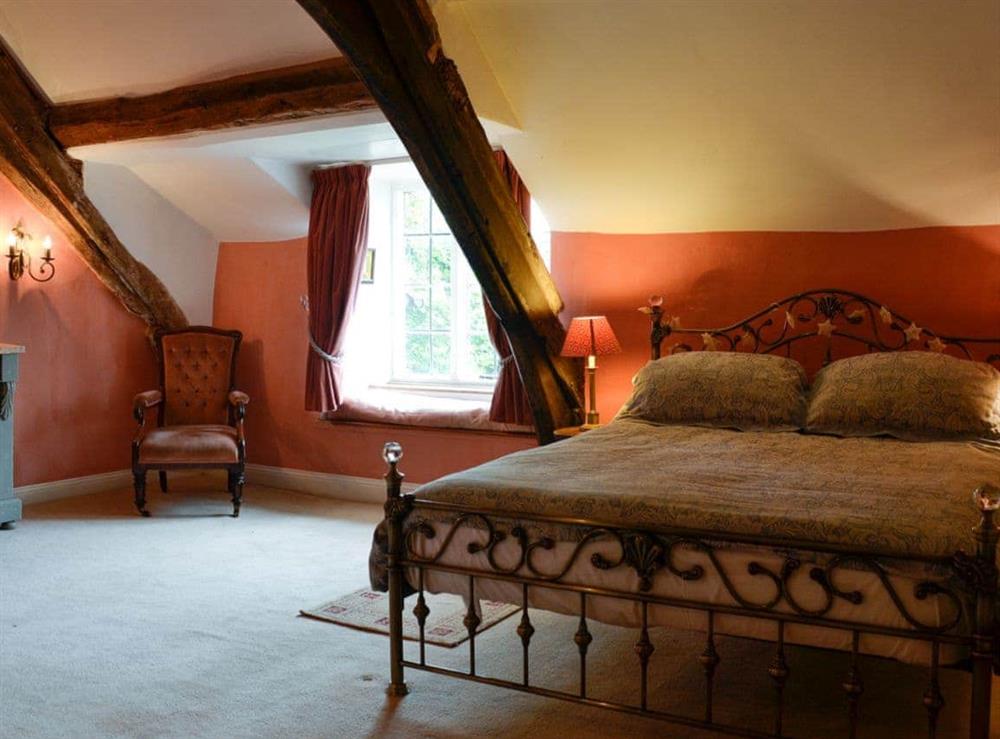 Double bedroom at The Old Manor in Dunster, near Minehead, Somerset