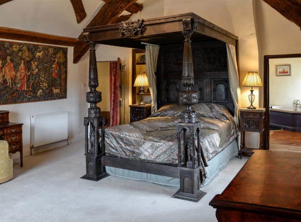Impressive Four Poster bedroom at The Old Manor in Dunster, near Minehead, Somerset