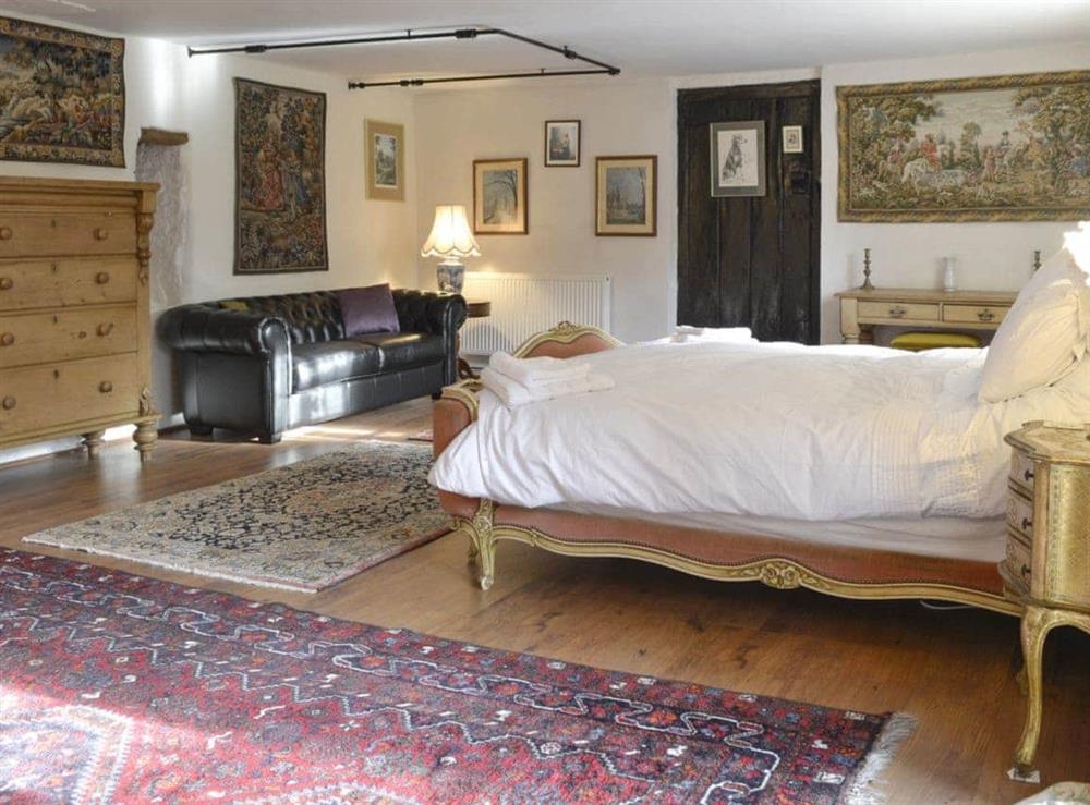 Spacious double bedroom at The Old Manor in Dunster, near Minehead, Somerset