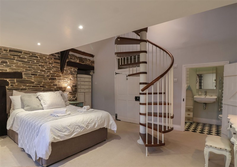One of the bedrooms at The Old Manor House, Lifton
