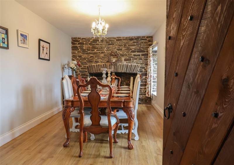 The dining area at The Old Manor House, Lifton