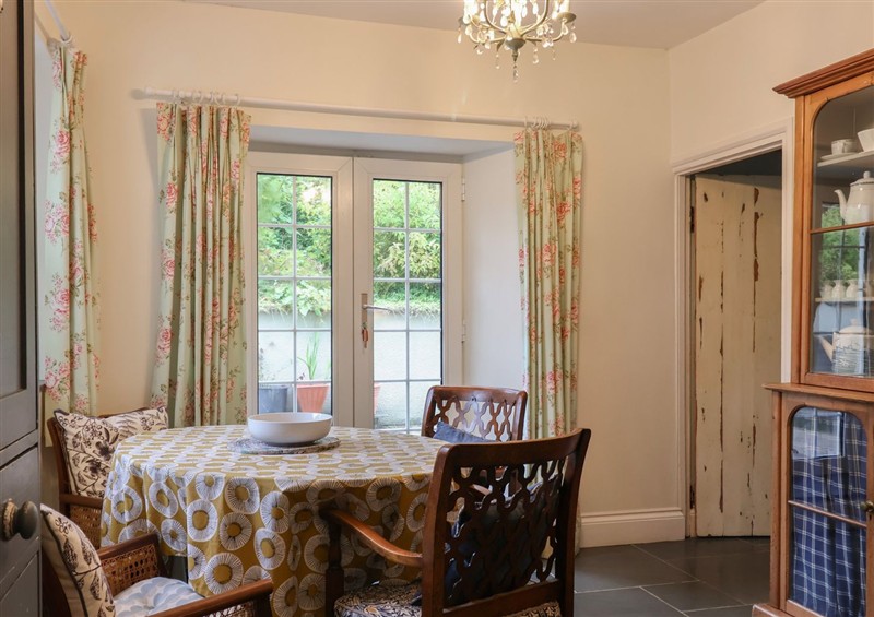 The dining room at The Old Manor House, Lifton