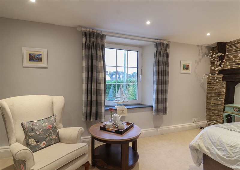 The living area at The Old Manor House, Lifton