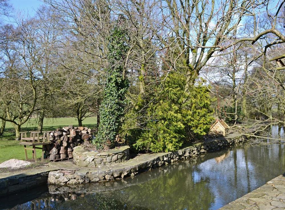 Beautiful gardens which surround the property at The Old Mill Annexe in Buxton, Derbyshire