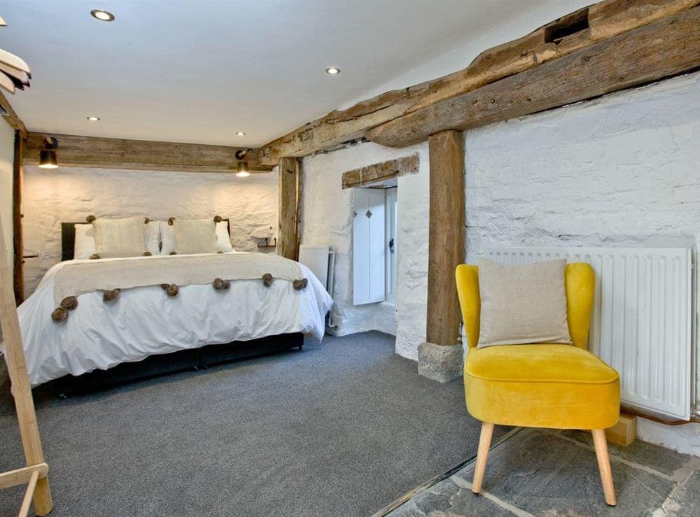 Spacious double bedroom at The Old Mill in Egloskerry, near Launceston, Cornwall