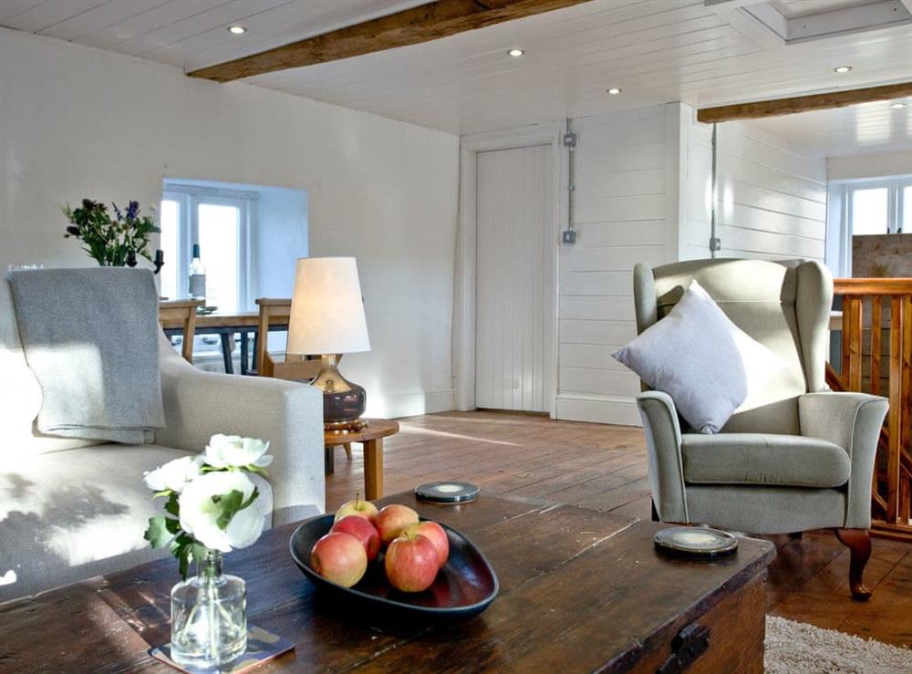 Tastefully furnished living area at The Old Mill in Egloskerry, near Launceston, Cornwall