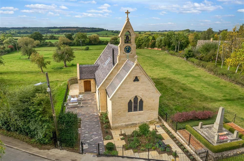 A birds eye view of The Old Mission Church at The Old Mission Church, Paxford, near Chipping Campden