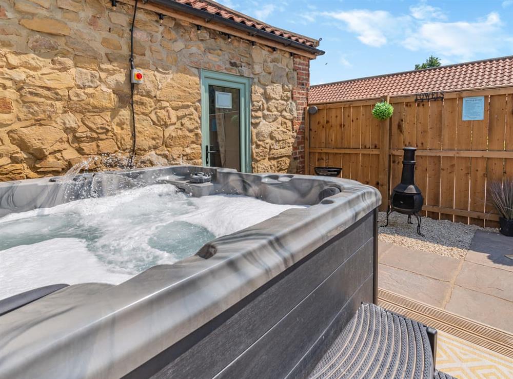 Hot tub at The Old Moat Barn in Elton, near Stockton-On-Tees, Cleveland