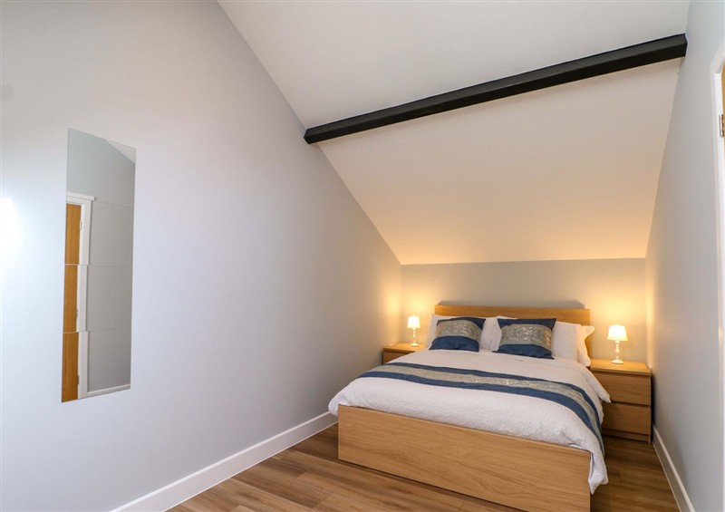 This is the bedroom at The Old Parlour, Durley