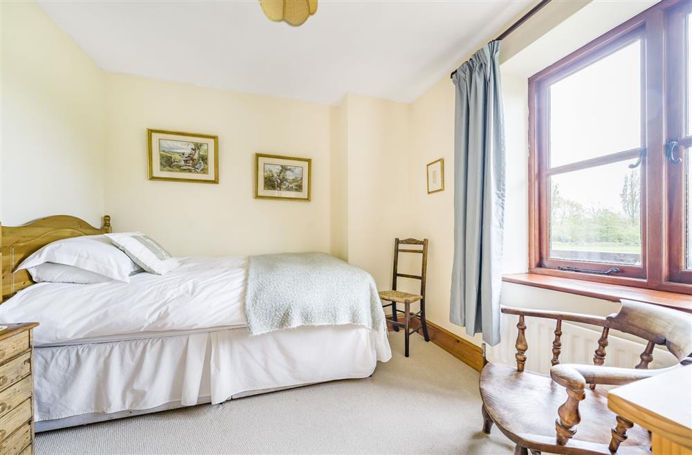 Bedroom three, situated on the ground floor with single bed and views of the countryside at The Old Piggeries, Burton Bradstock, Bridport