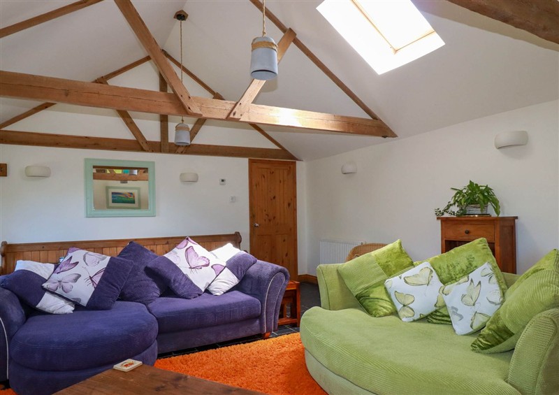 The living room at The Old Piggery, Porthtowan