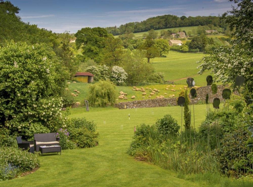 Lovely garden in rural location at The Old Pool House in Sevenhampton, near Cheltenham, Glos., Gloucestershire