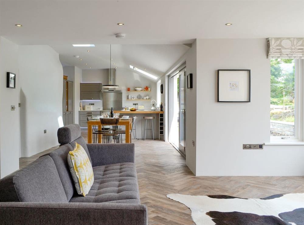 Light and airy open-plan living space at The Old Post Office Gillerthwaite in Loweswater, near Cockermouth, Cumbria