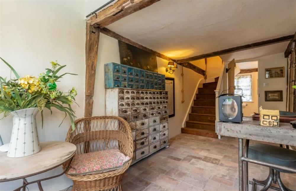 Family room with stairs to first floor at The Old Post Office, Higham