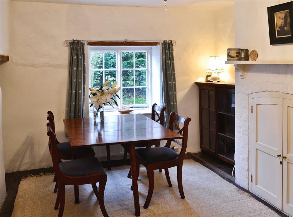 Dining room at The Old Post Office in Lower Bockhampton, Dorset
