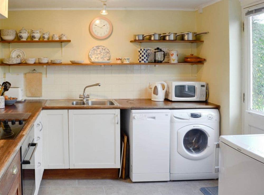 Well equipped kitchen area at The Old Post Office in Lower Bockhampton, Dorset