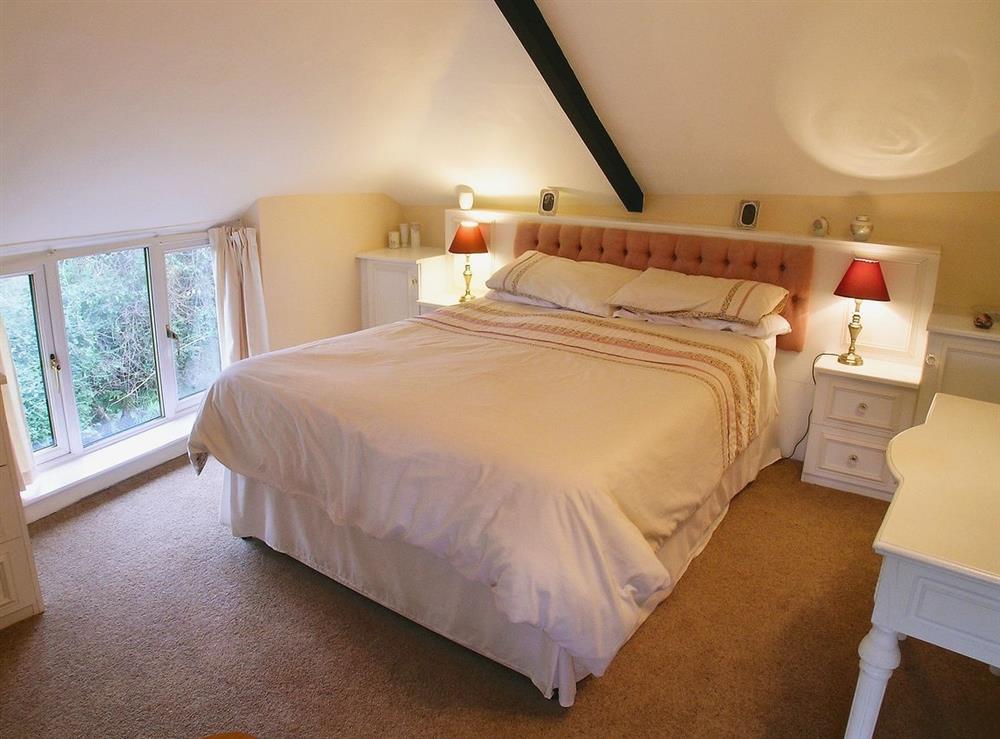 Double bedroom at The Old Post Office in Morcombelake, Dorset., Great Britain