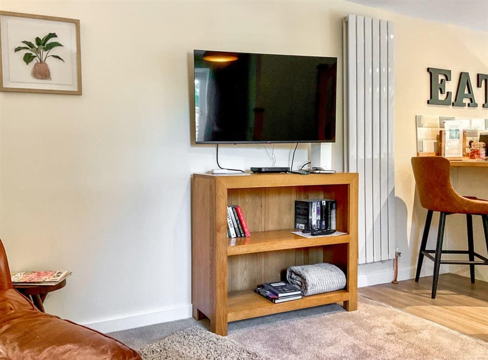 Living area at The Old Posthouse Barn in Axbridge, near Weare, Somerset