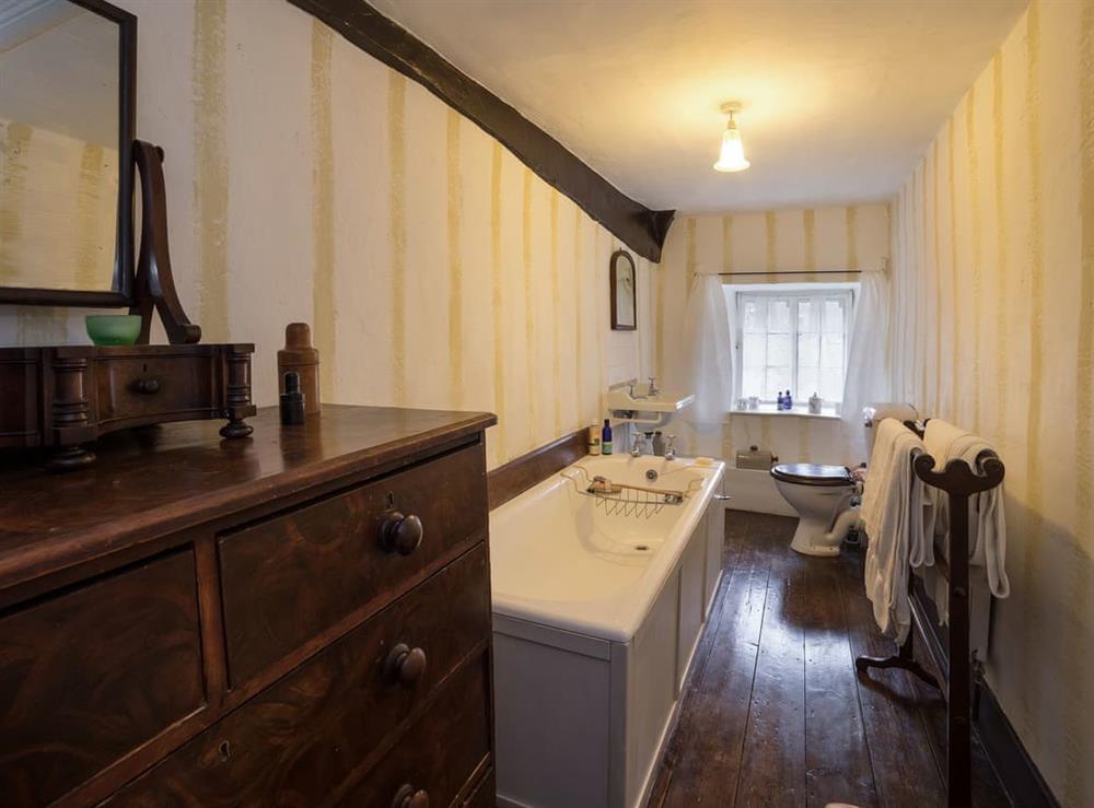 Bathroom at The Old Priory Cottage in Dunster, near Minehead, Somerset