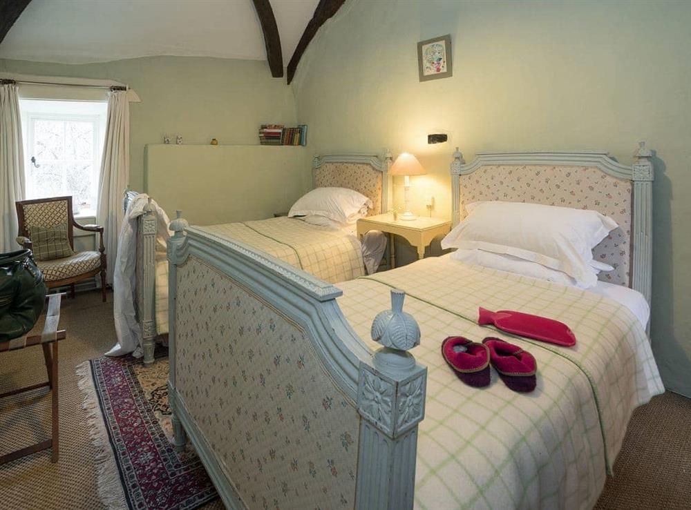 Twin bedroom (photo 2) at The Old Priory Cottage in Dunster, near Minehead, Somerset