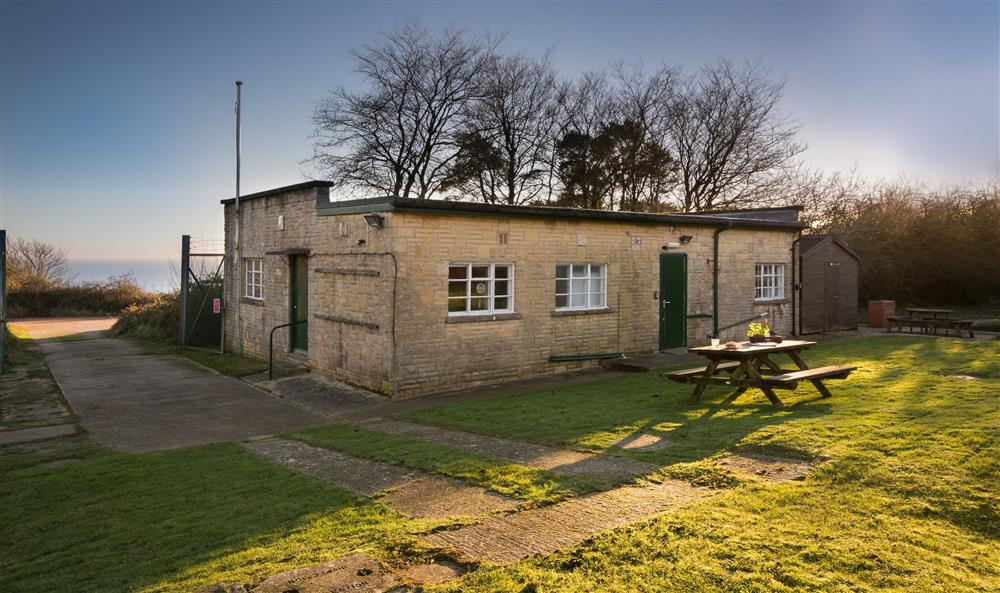 The exterior of The Old Radar Station, Dorset at The Old Radar Station in Charmouth, Dorset