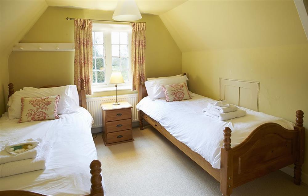 Attic twin bedroom at The Old Rectory and Coach House, North Tuddenham