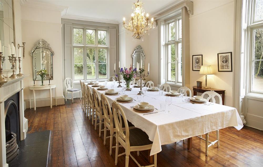Dining room at The Old Rectory and Coach House, North Tuddenham