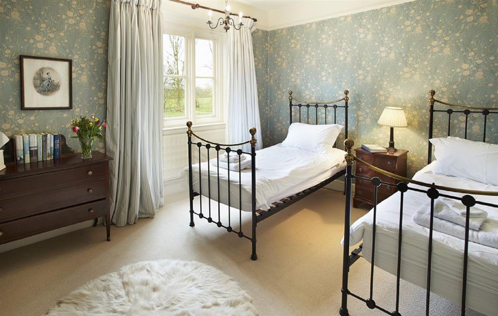 Twin bedroom at The Old Rectory and Coach House, North Tuddenham