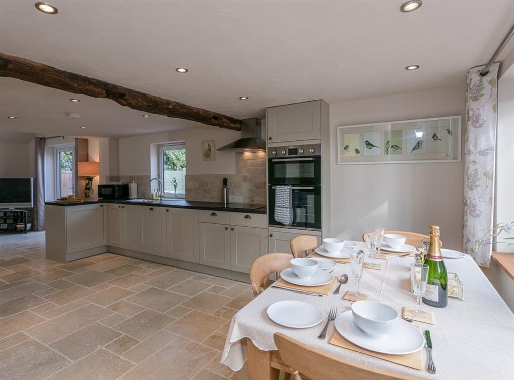Kitchen and dining area at The Old Rectory Cottage in Tothill, near Louth, Lincolnshire