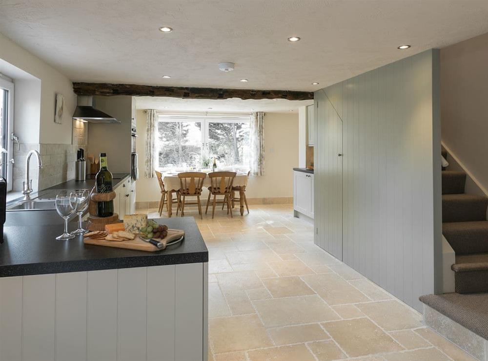 Kitchen with dining area at The Old Rectory Cottage in Tothill, near Louth, Lincolnshire