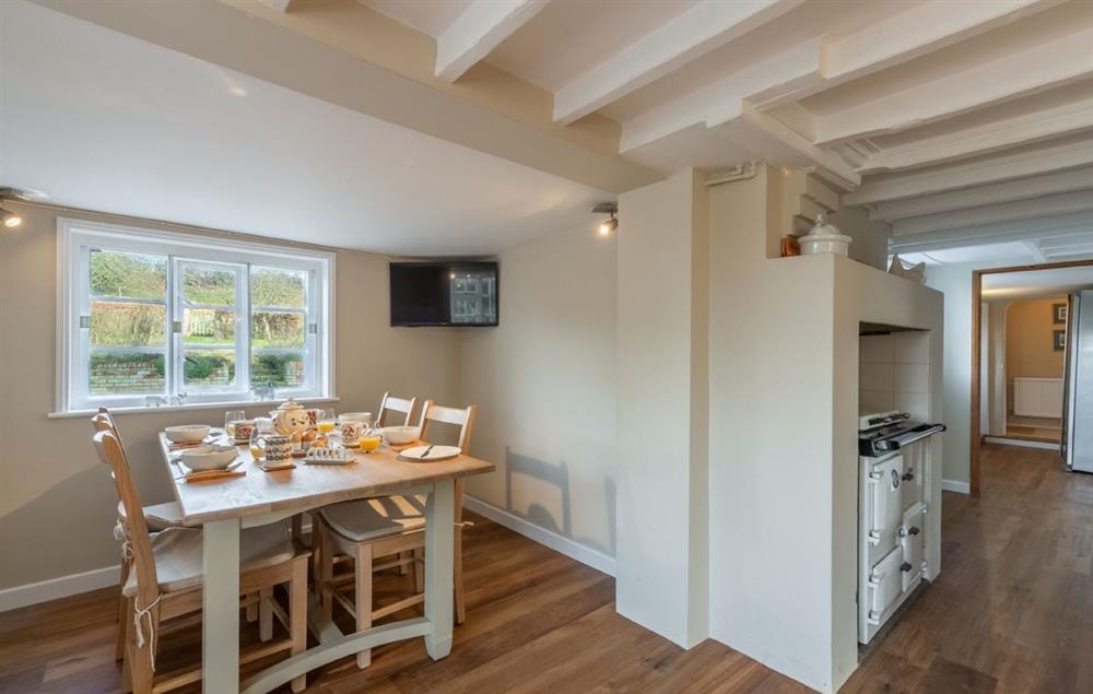 Ground floor: Large kitchen with breakfast table seating four at The Old Rectory, Heveningham