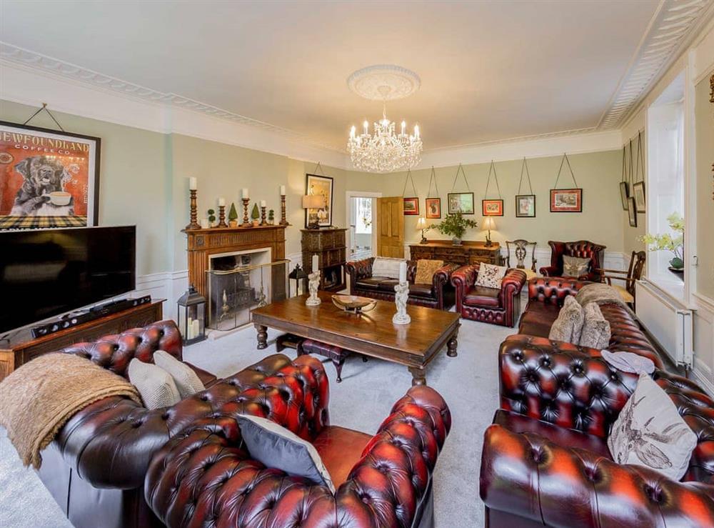 Living room at The Old Rectory in Leek, Staffordshire