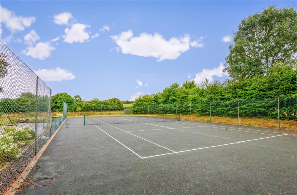 The tennis court at The Old Rectory Lodge, Dorchester