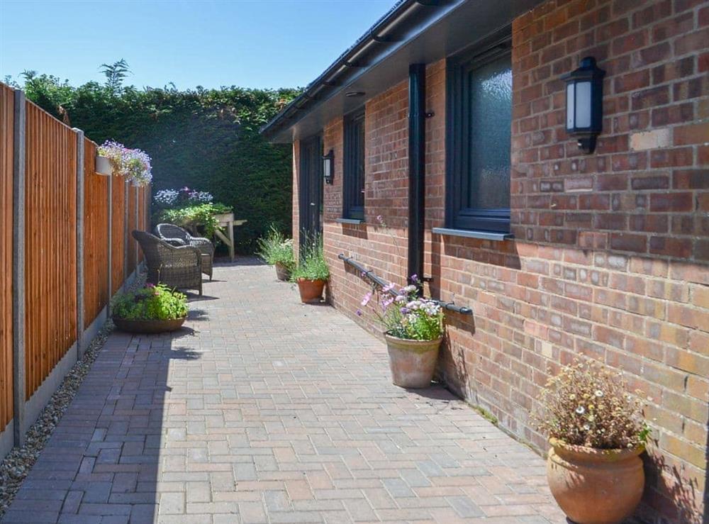 Patio at The Old Rectory Lodge in Tothill, near Mablethorpe , Lincolnshire