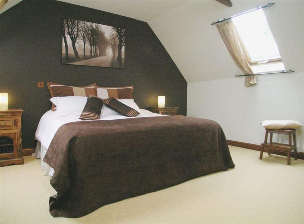 Double bedroom at The Old Roundhouse in Hartland, Bideford, Devon., Great Britain