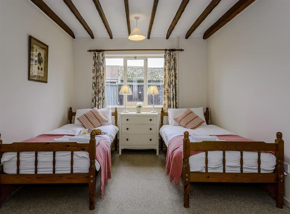 Twin bedroom at The Old Saddlery in Colkirk, near Falkenham, Norfolk