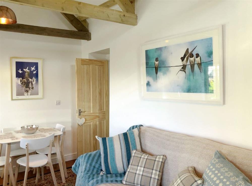 Attractive living and dining room at The Old Sawmill @ Sunnyside in Trevelmond, near Liskeard, Cornwall