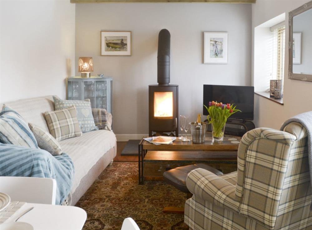 Charming living area at The Old Sawmill @ Sunnyside in Trevelmond, near Liskeard, Cornwall